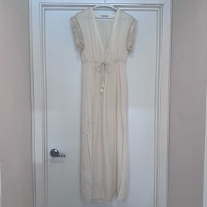 Robin Piccone Maxi dress cover up Natalie Ivory M worn once, flawless condition